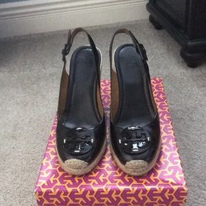 Tory Burch Patent Hallie Espadrille